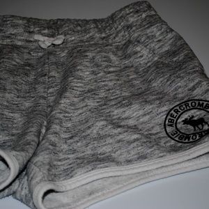 abercrombie kids grey soft shorts - 11/12 girls